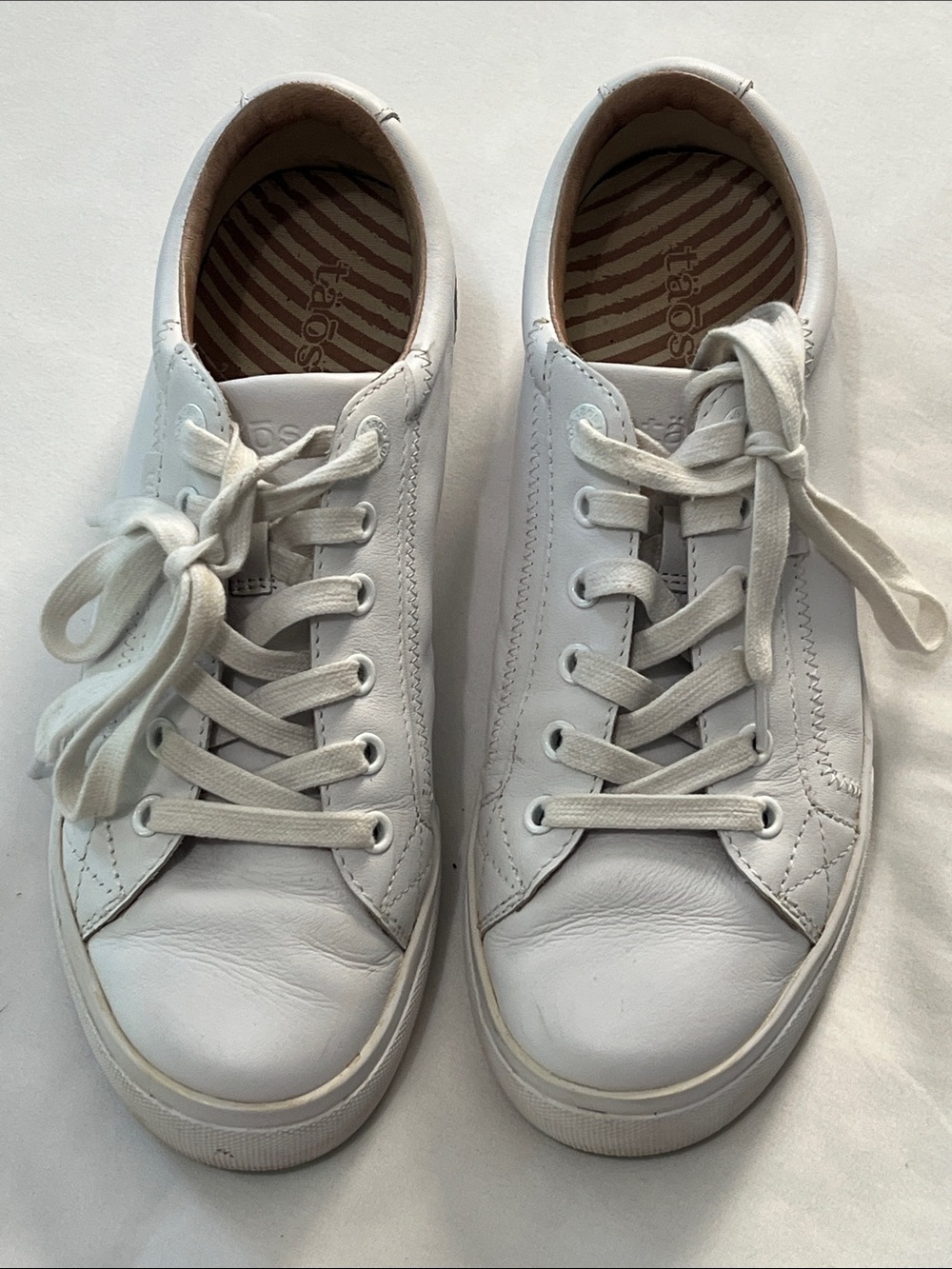 Taos Footwear White Leather Plim Soul Lux Sneakers